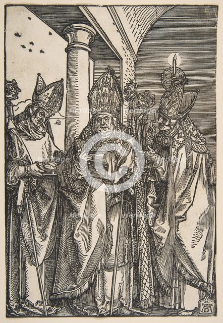 Saints Nicholas, Ulrich and Erasmus.n.d. Creator: Albrecht Durer.