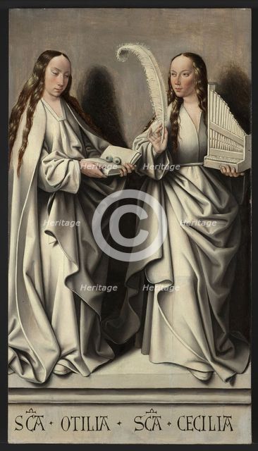 Saints Ottilia and Cecilia (Panel of the St Anne Altarpiece), ca 1503-1506. Artist: Master of Frankfurt (1460-ca. 1533)