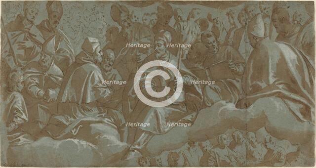 Saints on Clouds, 16th century. Creator: Unknown.