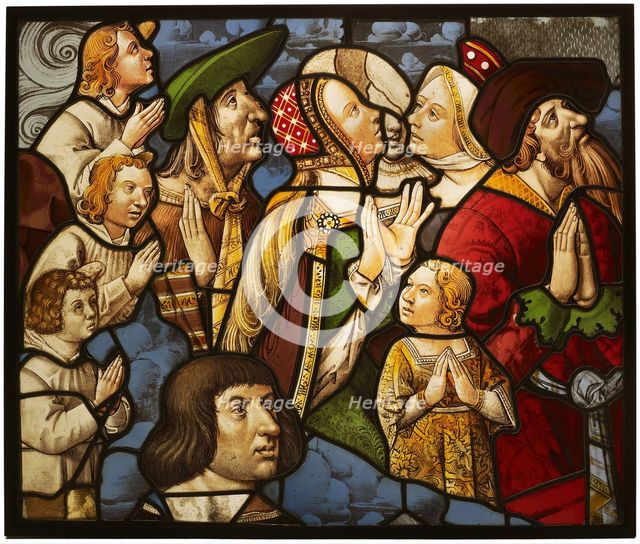 Saints and Worshippers in Adoration, France, 1510/15. Creator: Unknown.