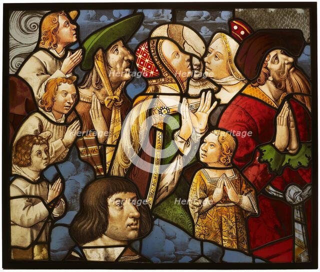 Saints and Worshippers in Adoration, France, 1510/15. Creator: Unknown.