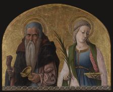 Saints Antony the Hermit and Lucy , ca 1470. Creator: Crivelli, Carlo (c. 1435-c. 1495)