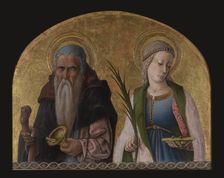 Saints Antony the Hermit and Lucy-From Porto San Giorgio Altarpiece, c1470. Creator: Carlo Crivelli
