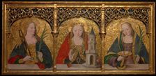 Saints Apollonia, Barbara, and Agatha, 1490/1500. Creator: Master Alejo
