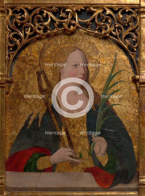 Saints Apollonia, Barbara, and Agatha, 1490/1500. Creator: Master Alejo.