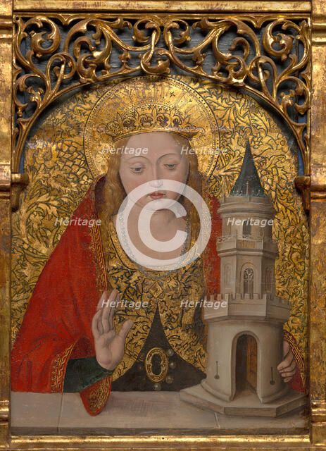 Saints Apollonia, Barbara, and Agatha, 1490/1500. Creator: Master Alejo.