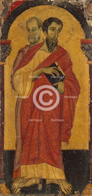 Saints Bartholomew and Simon, 1266-75. Creator: Master of Saint Francis of Assisi.