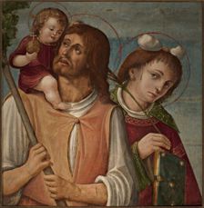 Saints Christopher and Stephen, 1512-1516. Creator: Carrari, Baldassarre, the Younger (c. 1460-1516)