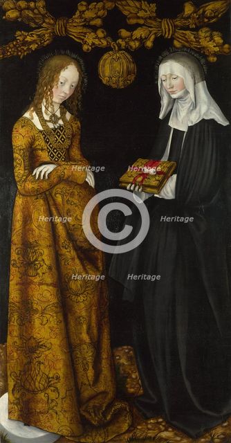 Saints Christina and Ottilia, 1506. Artist: Cranach, Lucas, the Elder (1472-1553)