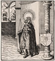 Saints Connected with the House of Hapsburg: A General Account of the Ancestry.... Creator: Leonhard Beck (German, c. 1480-1542)