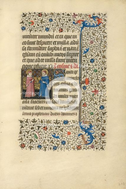 Saints Cosmas and Damian; Book of Hours, about 1440-1450. Creator: Workshop of the Bedford Master.