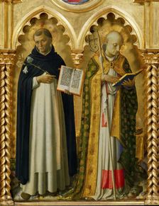 Saints Dominicus and Nicholas of Bari (From the Perugia Altarpiece), ca 1437. Creator: Angelico, Fra Giovanni, da Fiesole (ca. 1400-1455)