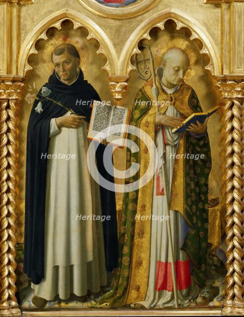 Saints Dominicus and Nicholas of Bari (From the Perugia Altarpiece), ca 1437. Creator: Angelico, Fra Giovanni, da Fiesole (ca. 1400-1455).