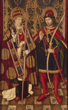 Saints Fabian and Sebastian, 1475-1499. Artist: Anonymous