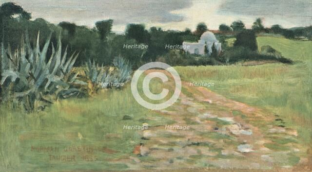 'Saint's House and Field, Tangier', 1885. Artist: Norman Garstin.