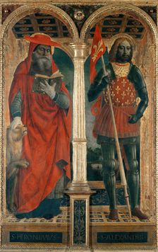 Saints Jerome and Alexander. Polyptych from the Santa Maria delle Grazie , 1500-1505. Creator: Foppa, Vincenzo (active 1456-1516)