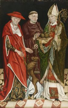 Saints Jerome, Leonhard and Nicholas, 4th quarter of the 15th century. Creator: Upper Austrian painter