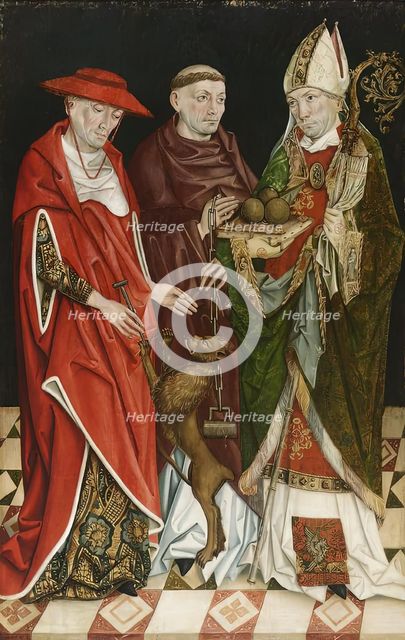 Saints Jerome, Leonhard and Nicholas, 4th quarter of the 15th century. Creator: Upper Austrian painter.