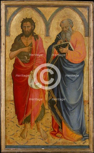 Saints John the Baptist and Matthew, possibly 1433. Creator: Bicci di Lorenzo.