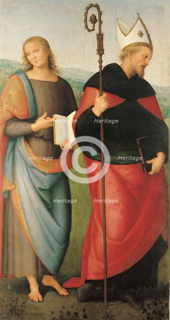 Saints John the Evangelist and Augustine, 1502-1512. Artist: Perugino (ca. 1450-1523)