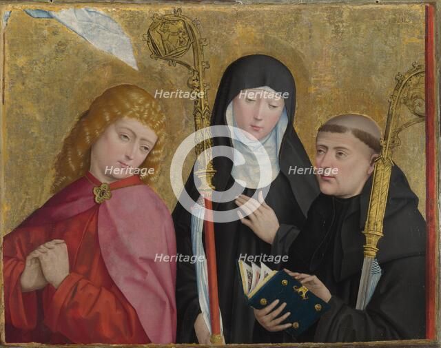 Saints John the Evangelist, Scholastica and Benedict (The Liesborn Altarpiece), ca. 1470-1480. Artist: Master of Liesborn (15th century)