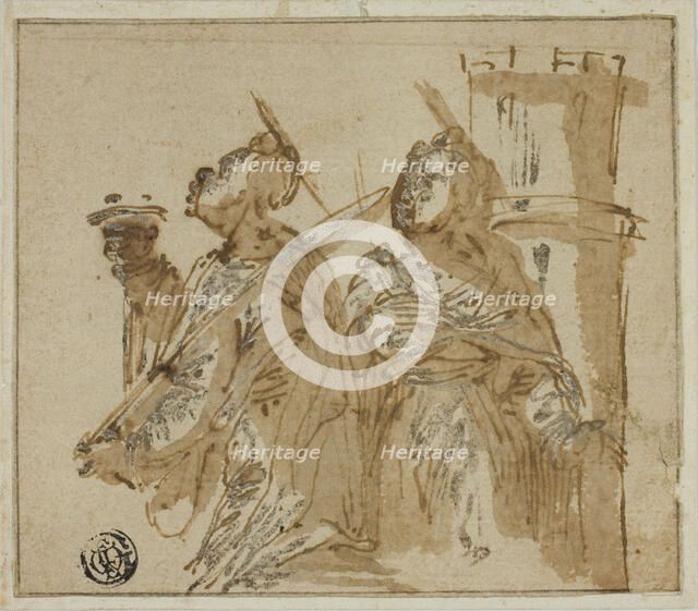 Saints Lucy and Barbara, n.d. Creator: Unknown.