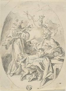 Saints Luke and Dominic, n.d. Creator: School of Francesco Solimena Italian, 1657-1747
