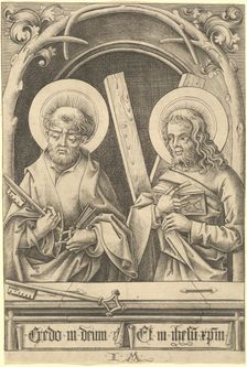 Saints Peter and Andrew, c. 1480/1485. Creator: Israhel van Meckenem