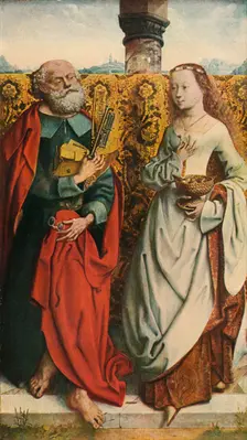 Saints Peter and Dorothy c1505, (1909)