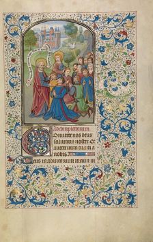 Saints Peter and John Baptizing the Samarians; Arenberg Hours, early 1460s. Creator: Willem Vrelant