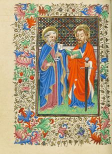 Saints Peter and Paul; Book of Hours, about 1430-1440. Creator: Fastolf Master