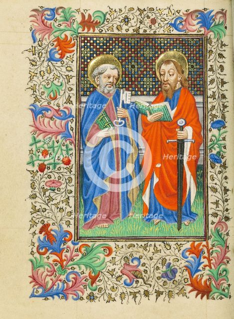 Saints Peter and Paul; Book of Hours, about 1430-1440. Creator: Fastolf Master.