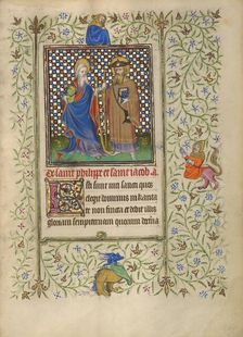 Saints Philip and James; Book of Hours, about 1410. Creator: Unknown
