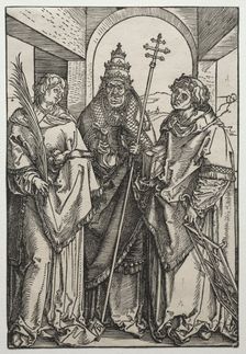 Saints Stephen, Sixtus and Laurence. Creator: Albrecht Dürer (German, 1471-1528)