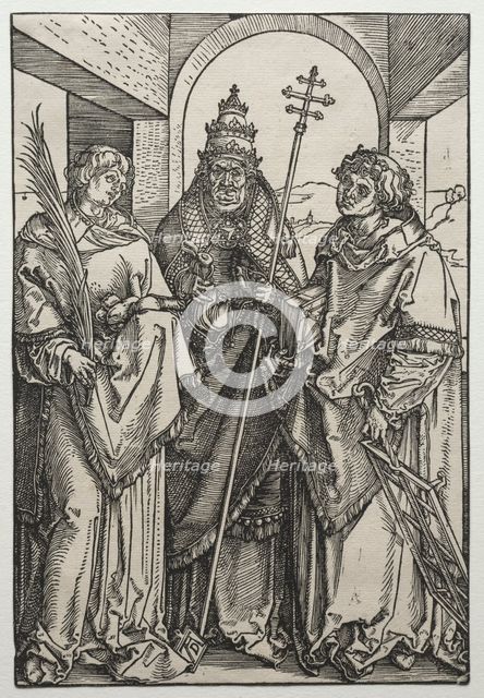 Saints Stephen, Sixtus and Laurence. Creator: Albrecht Dürer (German, 1471-1528).