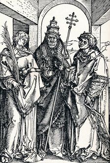 Saints Stephen, Sixtus and Lawrence 1508 (1906). Artist: Albrecht Durer
