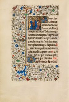 Saints Simon and Judas with a Cross and a Book; Book of Hours, about 1440-1450. Creator: Workshop of the Bedford Master