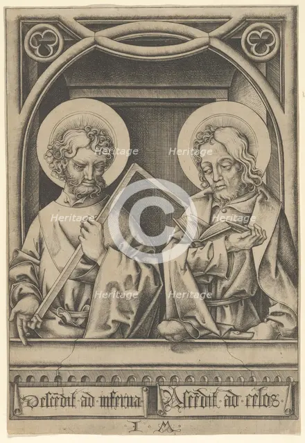 Saints Thomas and James the Lesser, from The Apostles,.n.d. Creator: Israhel van Meckenem.