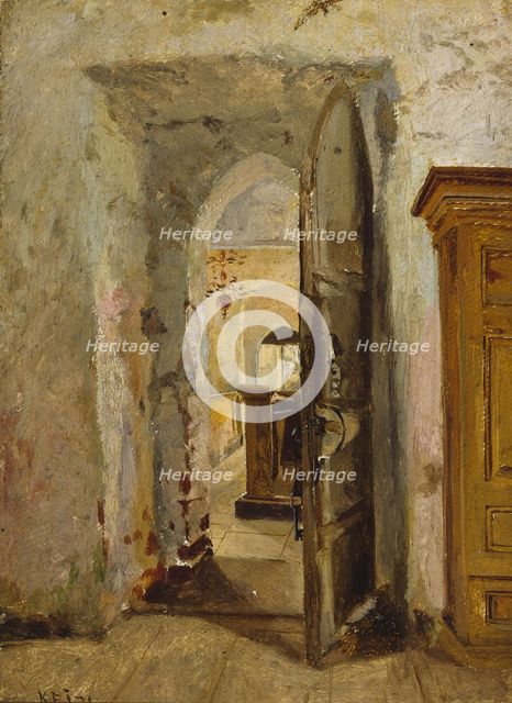 Sakaristo's door, 1871. Creator: Karl Emanuel Jansson.