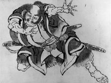 Sakata Kintoki, 18th-19th century. Creator: Hokusai