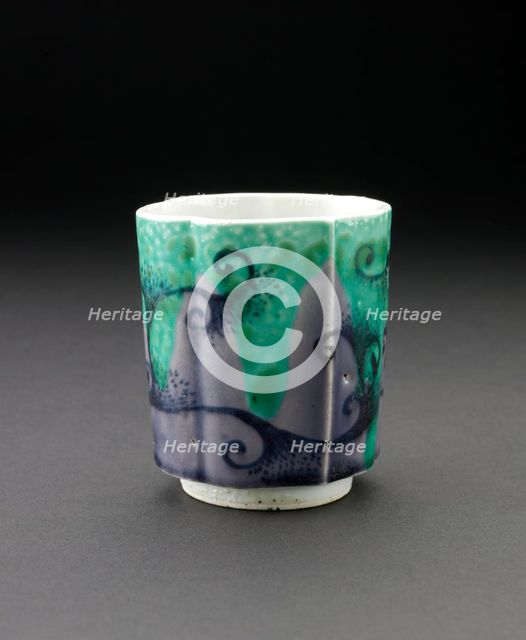 Sake cup with abstract design, c1700. Artist: Unknown.
