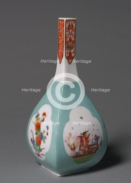 Saki Bottle, c. 1730. Creator: Meissen Porcelain Factory (German); Johann Gregor Herold (German, 1696-1775), probably by.