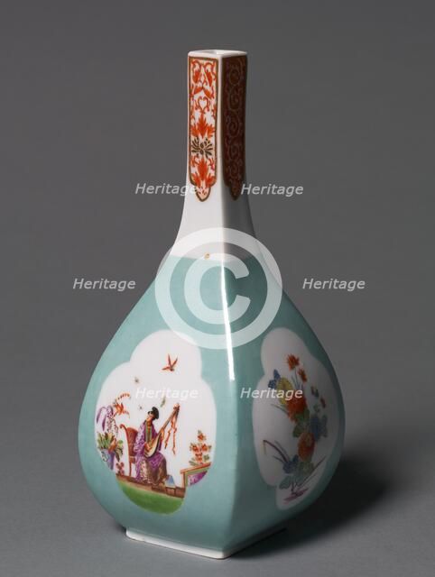 Saki Bottle, c. 1730. Creator: Meissen Porcelain Factory (German); Johann Gregor Herold (German, 1696-1775), probably by.