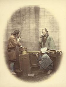 Saki Seller, 1866-1867. Creator: Felice Beato