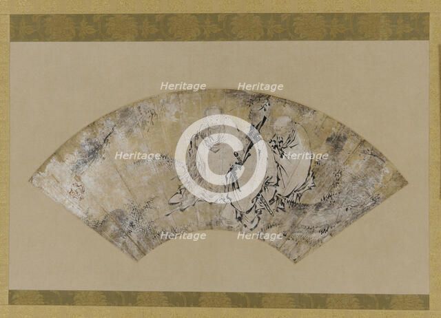 Sakyamuni, Confucius and Lao-tzu under a pine, Muromachi period, 1392-1568. Creator: Unknown.