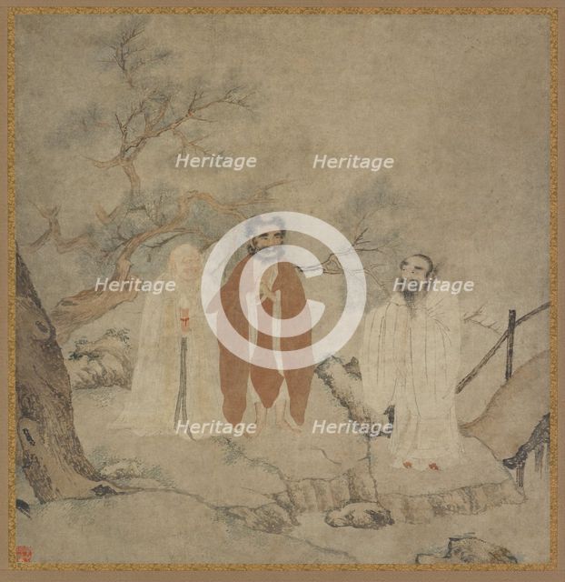 Sakyamuni, Laozi and Confucius, Between 1368 and 1644. Artist: Chinese Master  