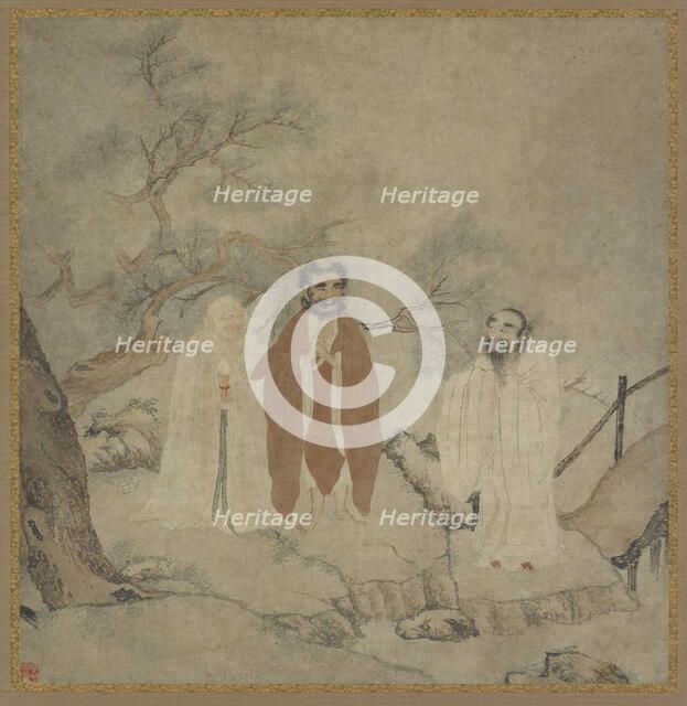 Sakyamuni, Lao Tzu, and Confucius, Ming dynasty, 1368-1644. Creator: Unknown.