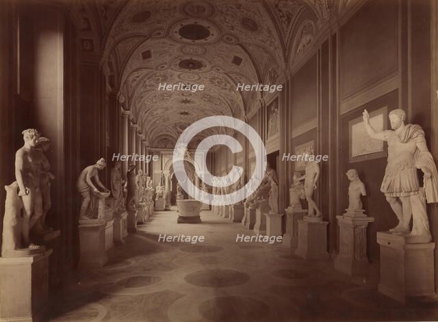 Sala delle Statue, 1850s-60s. Creator: James Anderson.