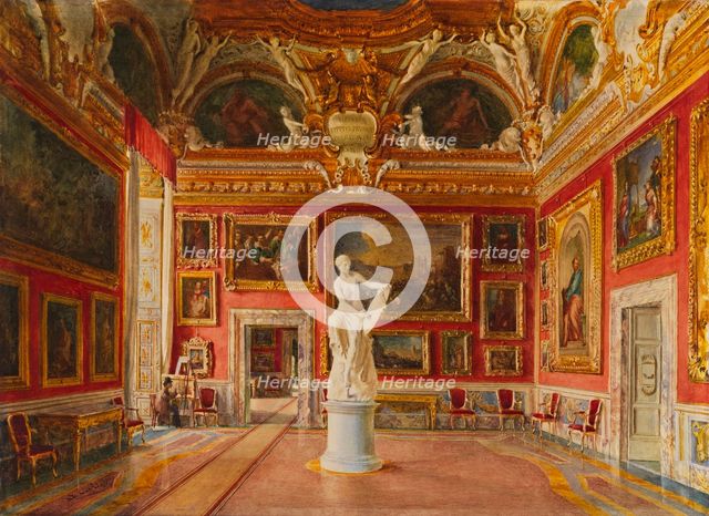 Sala di Giove at the Pitti Palace in Florence, 1875. Creator: Caligo, Domenico (?-1880).