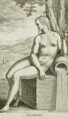 Salamacis, 1587. Creator: Philip Galle